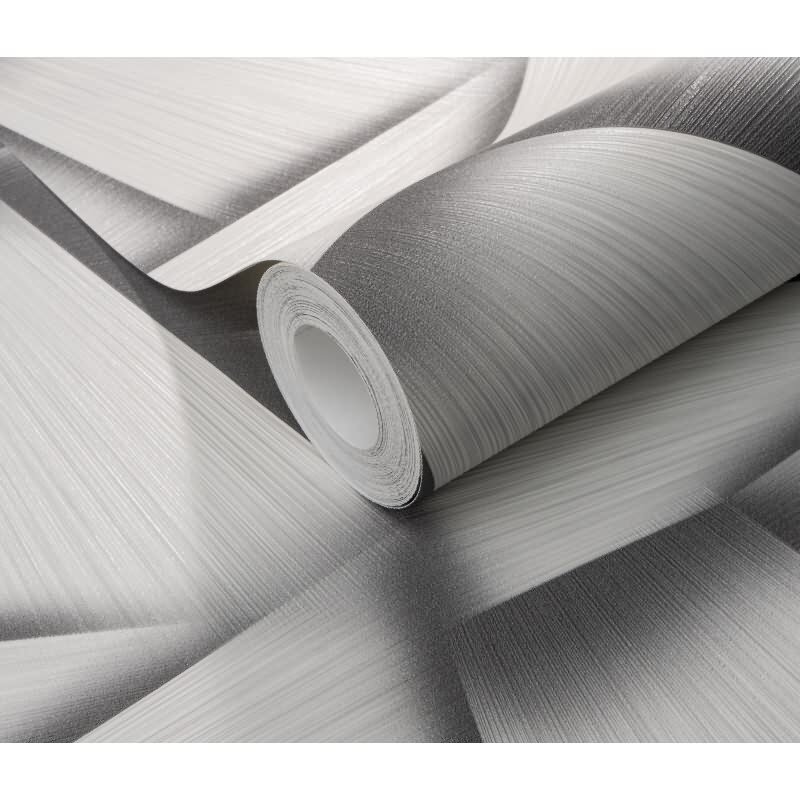 Tapete Grau, Silber, Erismann Vliestapete (KG-172276)