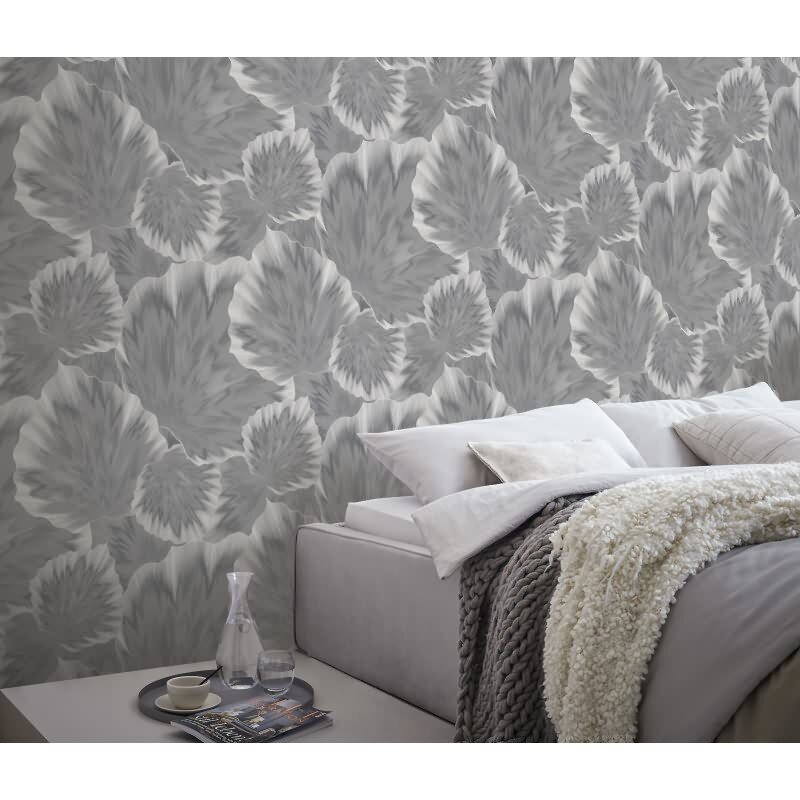 Tapete Grau, Silber, Erismann Vliestapete (KG-172278)