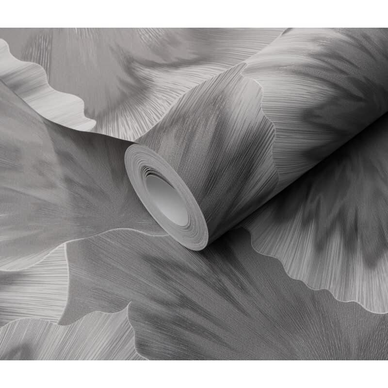Tapete Grau, Silber, Erismann Vliestapete (KG-172278)