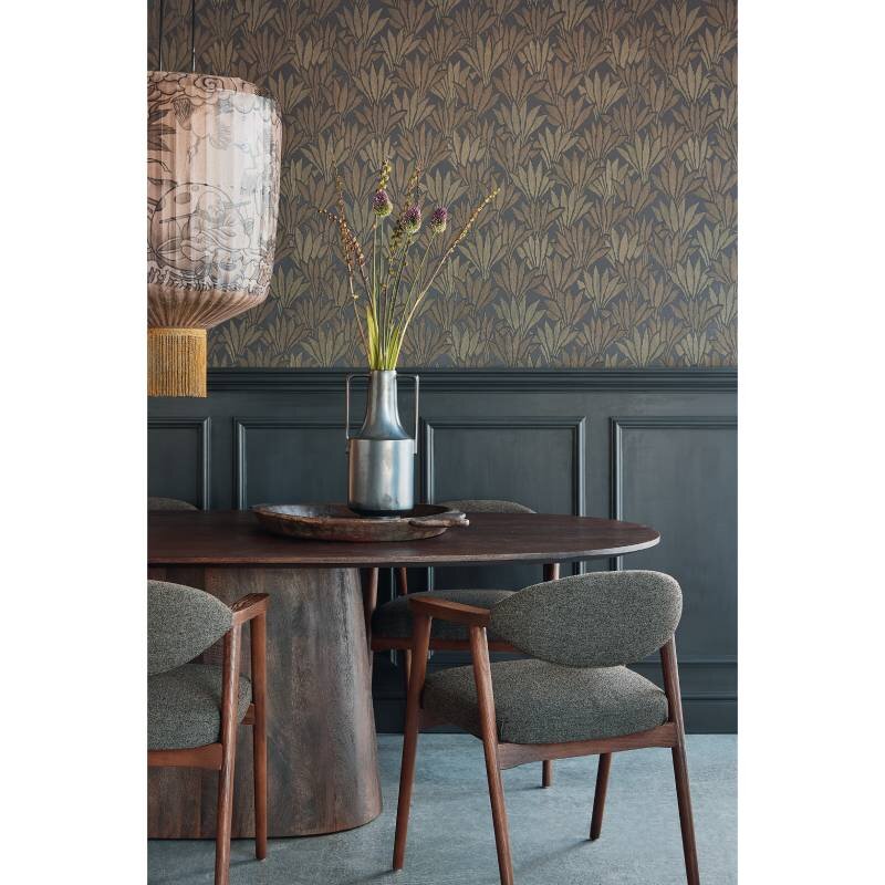 Tapete Schwarz, Anthrazit, Eijffinger Vliestapete (KG-172476)