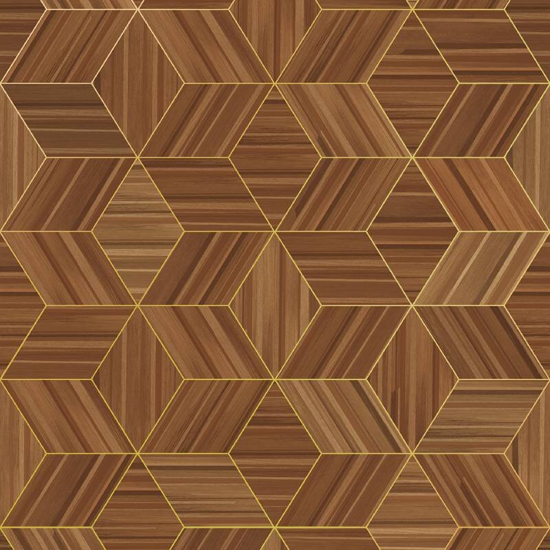 Tapete Gold, Kupfer, Eijffinger Vliestapete (KG-172485)