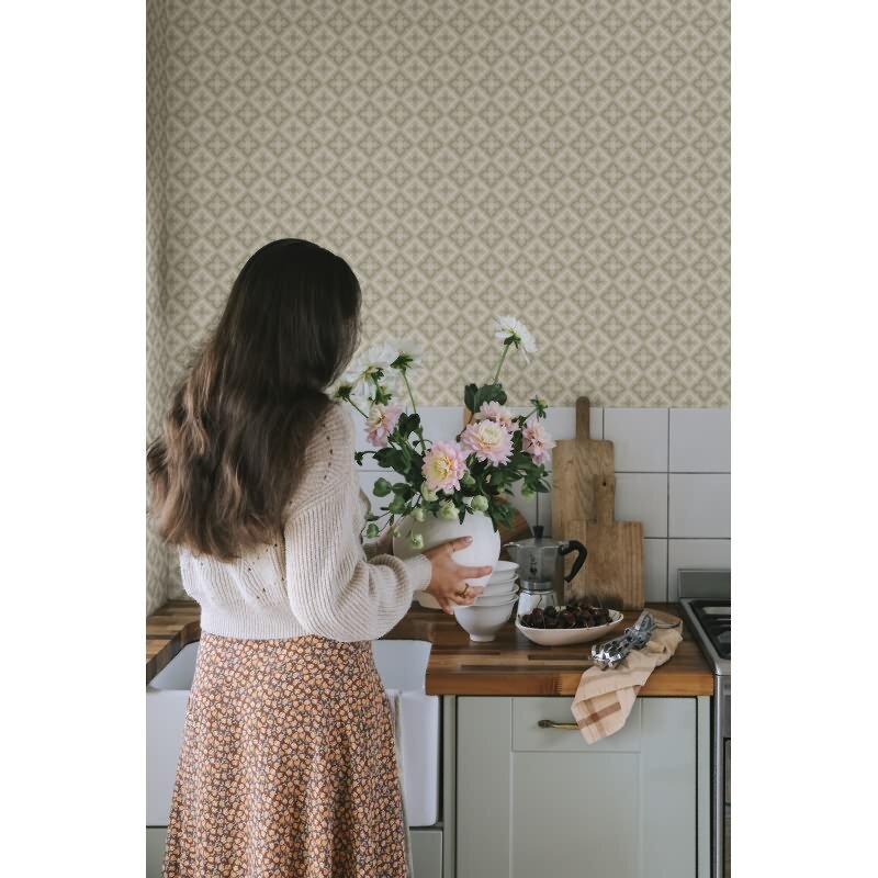 Tapete Beige, Creme Sandberg Vliestapete (KG-172500)