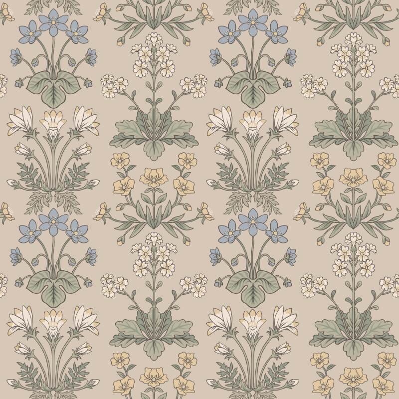 Tapete Beige, Creme Sandberg Vliestapete (KG-172521)