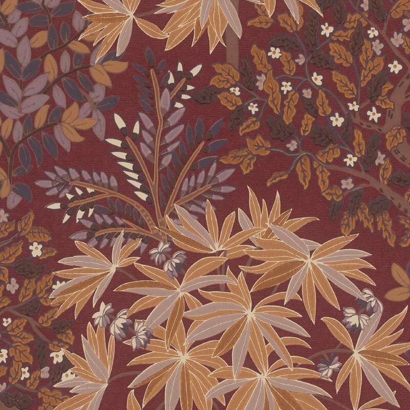 Tapete Rot, Bordeaux Eijffinger Vliestapete (KG-172578)