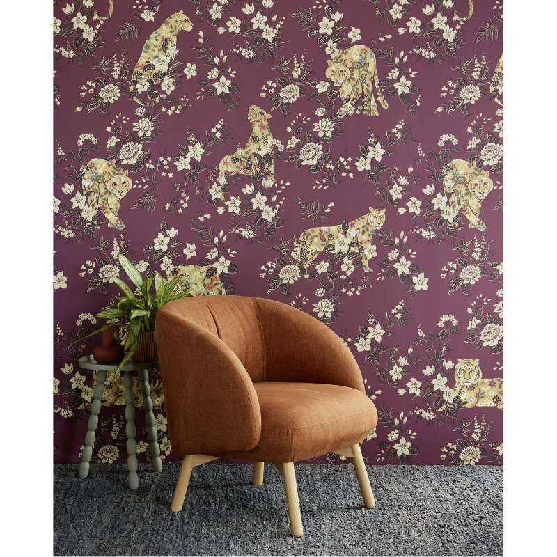 Tapete Rot, Bordeaux Eijffinger Vliestapete (KG-172596)