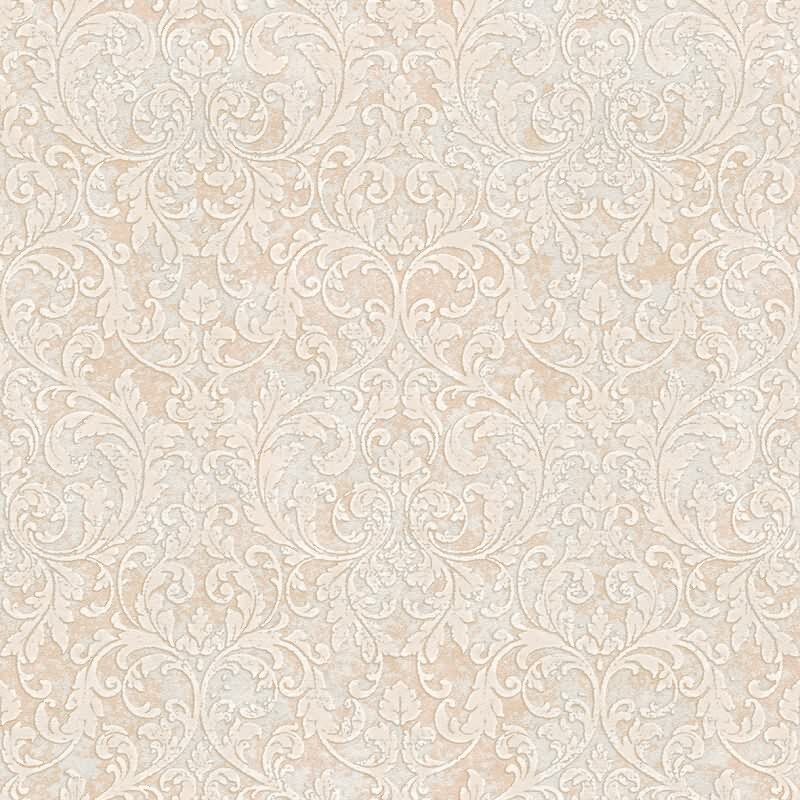 Vliestapete Ornament Ornamental Klassisch matt in Beige für Wohnzimmer, Schlafzimmer (KG-172668)