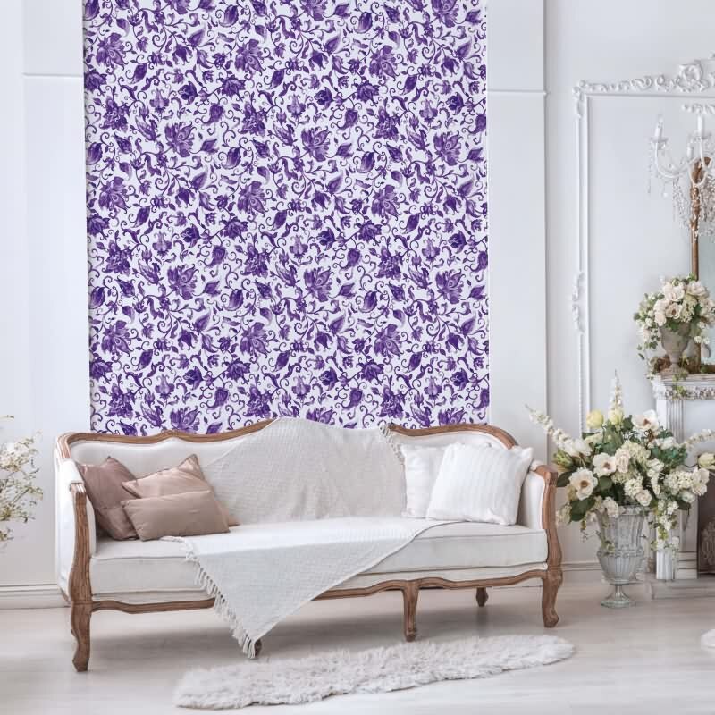 Vliestapete Blätter, Ranken Floral Natur matt in Grau für Wohnzimmer, Schlafzimmer (KG-172680)