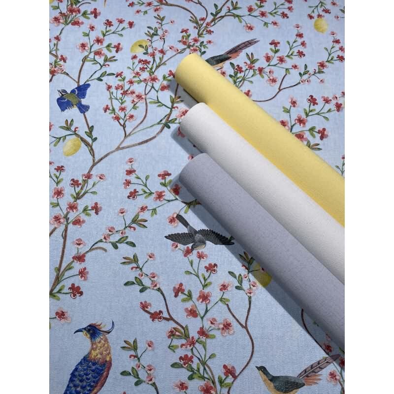 Vliestapete Strukturiert Uni Modern matt in Blau für Wohnzimmer, Schlafzimmer, Kinderzimmer, Büro (KG-172696)