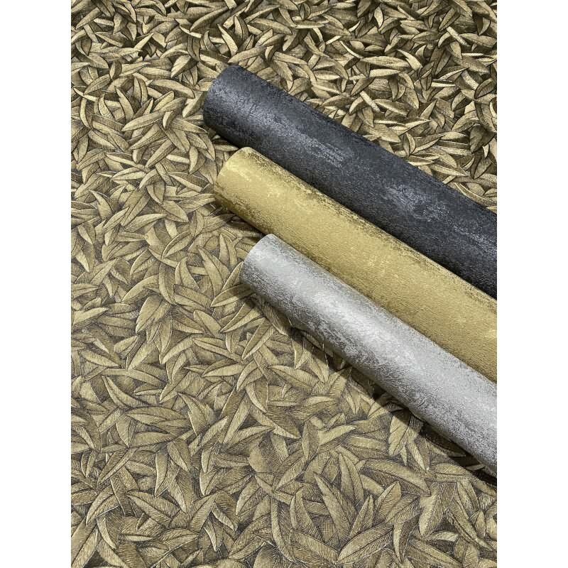 Vliestapete Betonoptik Metalloptik Modern glänzend in Graubraun für Wohnzimmer, Schlafzimmer, Büro (KG-172703)