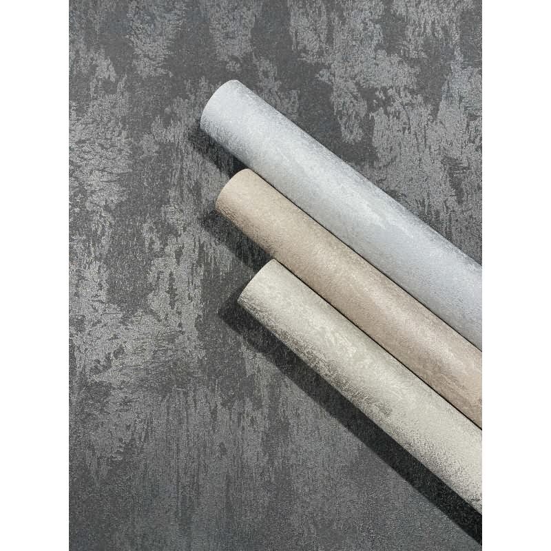 Vliestapete Betonoptik Metalloptik Modern glänzend in Graubraun für Wohnzimmer, Schlafzimmer, Büro (KG-172703)