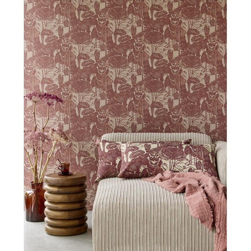 Tapete Rot, Bordeaux Eijffinger Vliestapete (KG-172790)