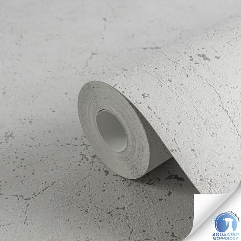 Vorgekleisterte Beton-Optik Tapete Hellgrau - Industrial Vliestapete Stil (KG-172827)