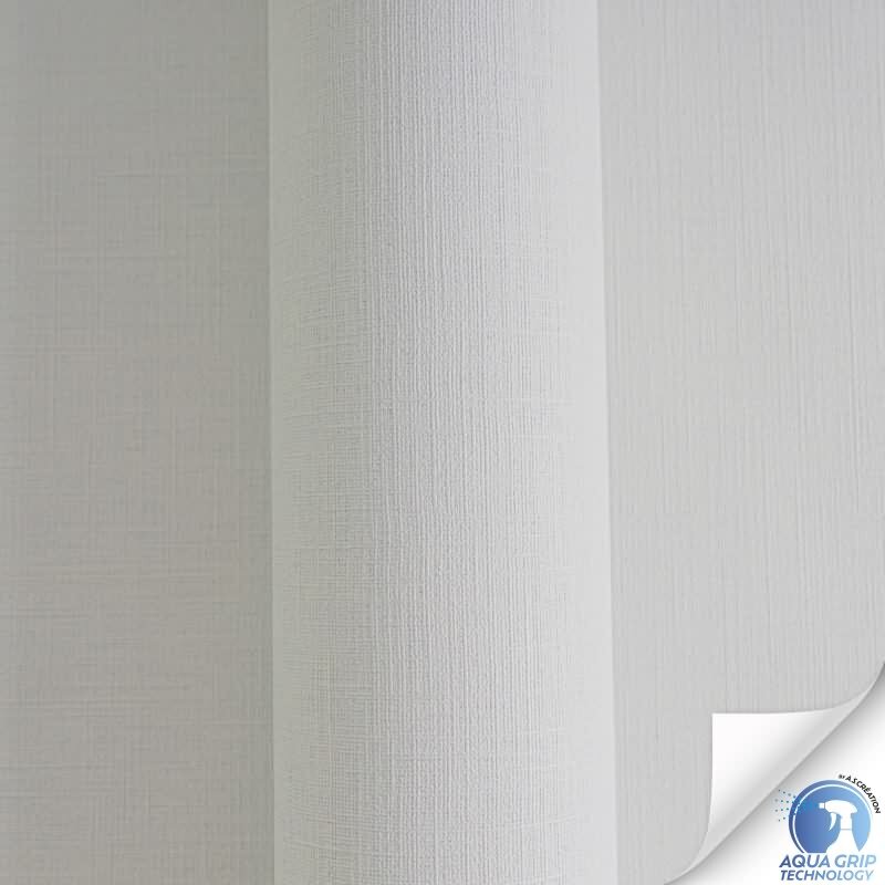 Vorgekleisterte Unitapete mit Textilstruktur Hellgrau - moderne einfarbige Vliestapete (KG-172831)