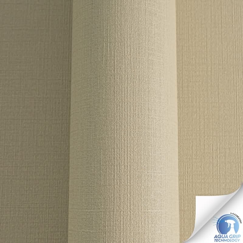 Vorgekleisterte Unitapete Textilstruktur Braun - einfarbige moderne Vliestapete (KG-172836)