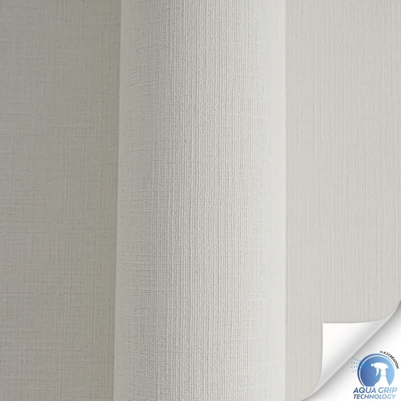 Vorgekleisterte Unitapete Textilstruktur Hellgrau Dunkelgrau - dezente Vliestapete (KG-172837)