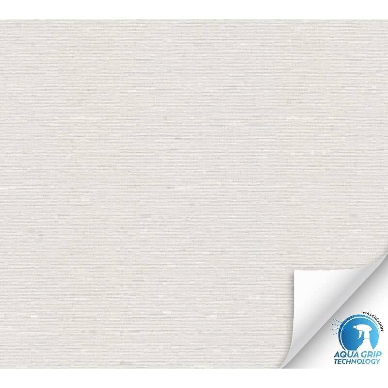 Vorgekleisterte Unitapete Textilstruktur Hellgrau Dunkelgrau - dezente Vliestapete (KG-172837)