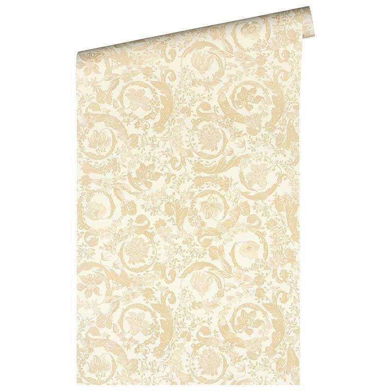 Tapete Beige, Creme, Gold, Kupfer VERSACE Satintapete (1040268)
