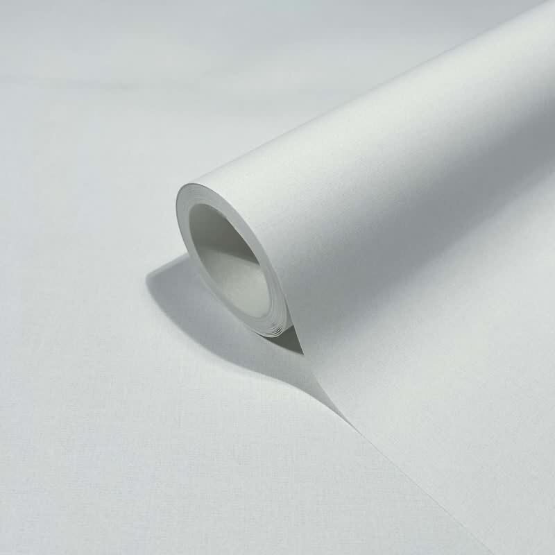 Vliestapete Struktur Uni Modern in Weiß für Wohnzimmer, Schlafzimmer, Lounge (KG-172841)