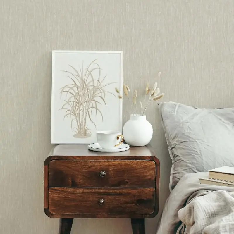 Vliestapete Texturiert, Linien Struktur Modern in Beige für Wohnzimmer, Schlafzimmer, Lounge (KG-172850)