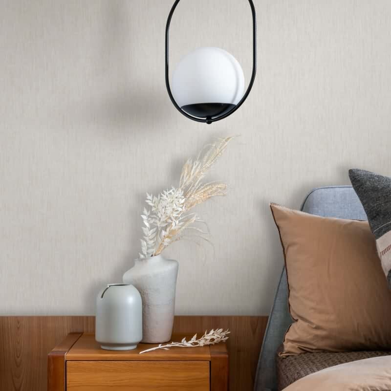 Vliestapete Texturiert, Linien Struktur Modern in Weiß für Wohnzimmer, Schlafzimmer, Lounge (KG-172851)