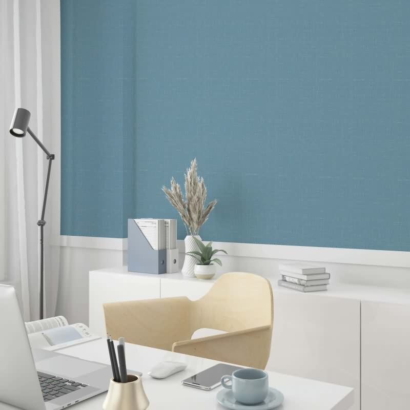 Vliestapete Uni Struktur Modern in Blau für Wohnzimmer, Schlafzimmer, Lounge (KG-172868)
