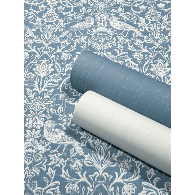 Vliestapete Uni Struktur Modern in Blau für Wohnzimmer, Schlafzimmer, Lounge (KG-172868)