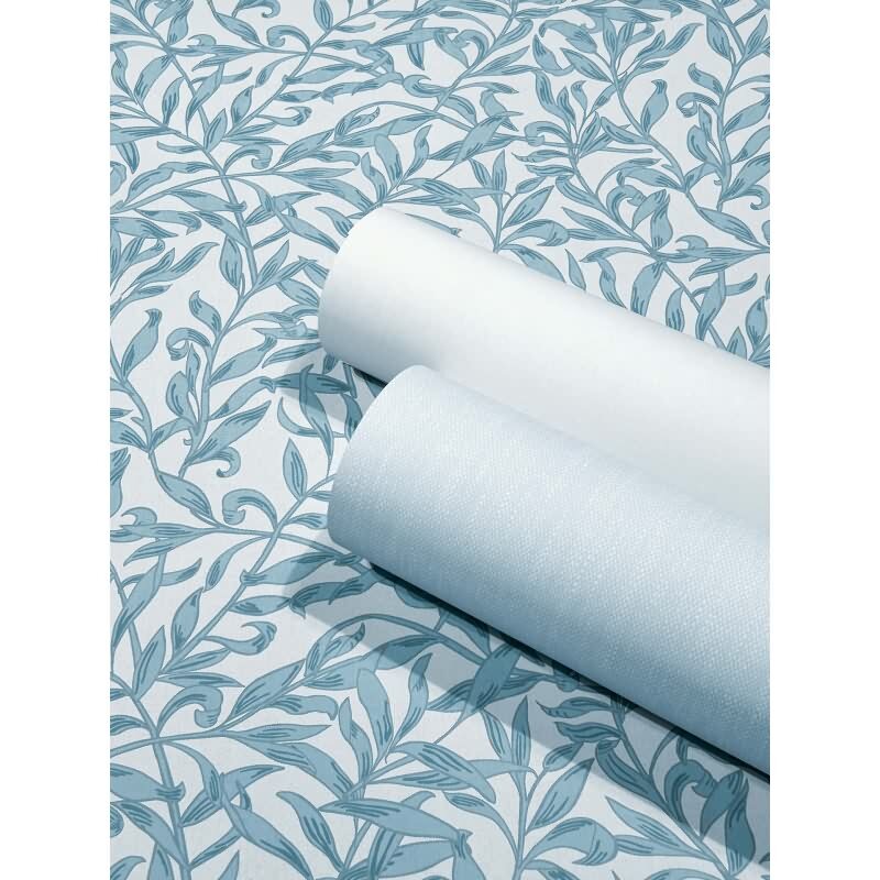 Vliestapete Blätter, Blattmotiv Floral Natur in Blau für Wohnzimmer, Schlafzimmer, Lounge (KG-172878)