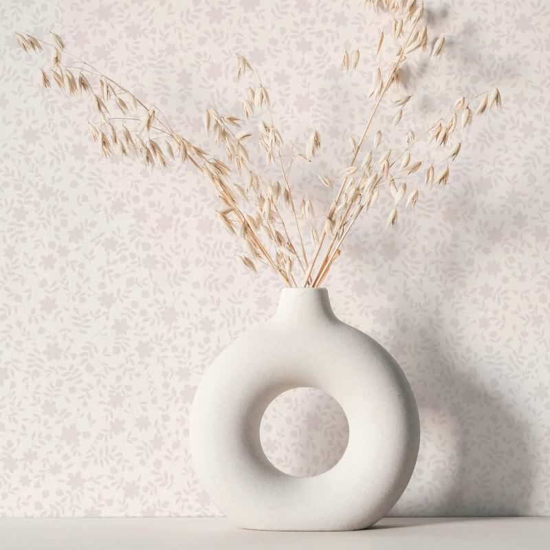 Vliestapete Blätter, Blattmotiv Floral Natur in Rosa-Braun für Wohnzimmer, Schlafzimmer, Lounge (KG-172880)