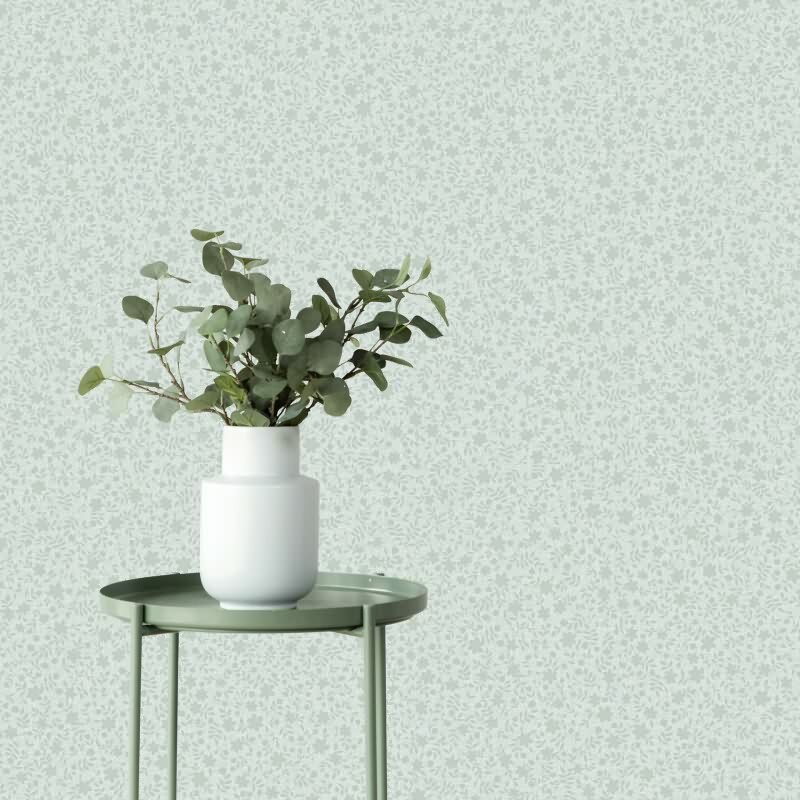 Vliestapete Blätter, Blattmotiv Floral Natur in Blau für Wohnzimmer, Schlafzimmer, Lounge (KG-172881)