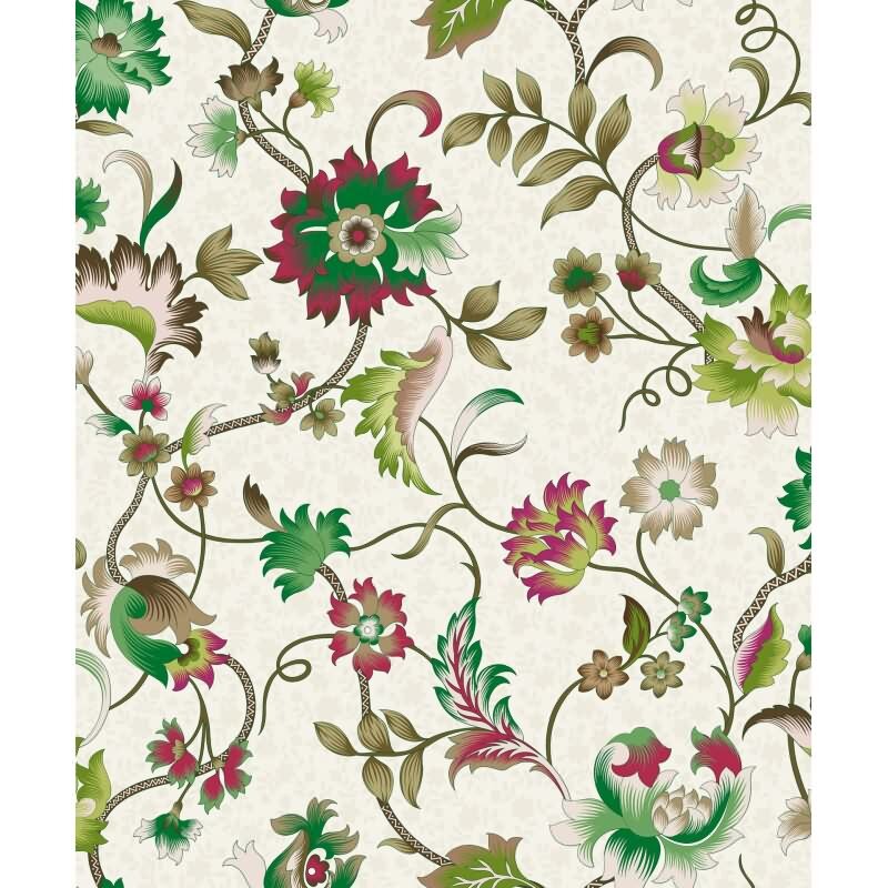 Vliestapete Blumen, Blätter Floral Natur in Grau für Wohnzimmer, Schlafzimmer, Lounge (KG-172884)