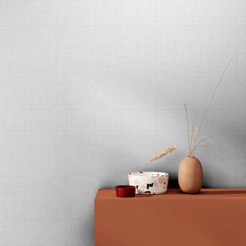 Vliestapete Uni Struktur Modern in Weiß für Wohnzimmer, Schlafzimmer, Lounge (KG-172890)