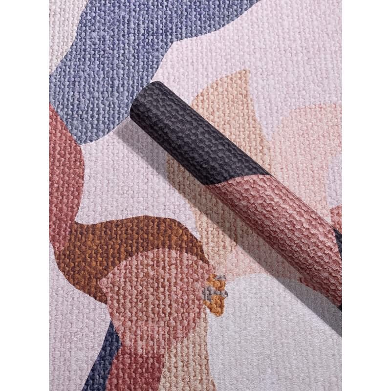 Digitaldruck Blumen, Blätter Floral Natur, Modern in Anthrazit für Wohnzimmer, Schlafzimmer (KG-172892)