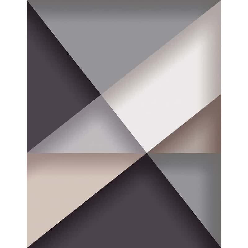 Digitaldruck 3D-Optik Grafisch Modern in Anthrazit für Wohnzimmer, Schlafzimmer (KG-172900)