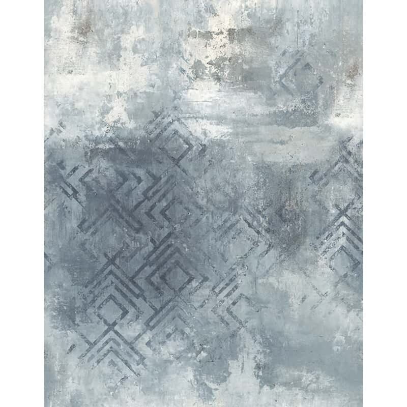 Digitaldruck Betonoptik Grafisch Modern in Grau für Wohnzimmer, Schlafzimmer (KG-172901)