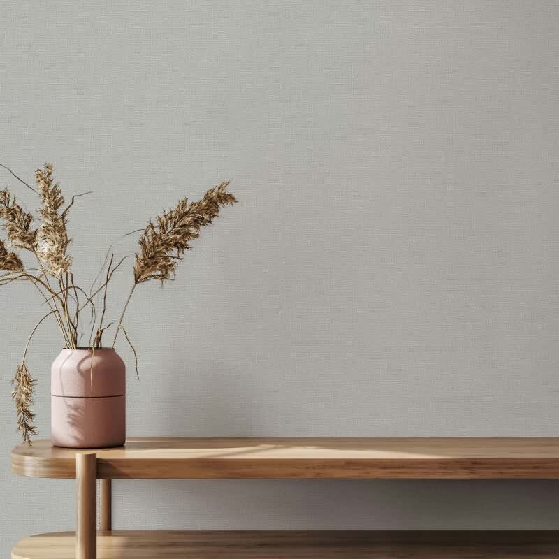 Vliestapete Texturiert Uni Modern in Grau für Wohnzimmer, Schlafzimmer (KG-172910)