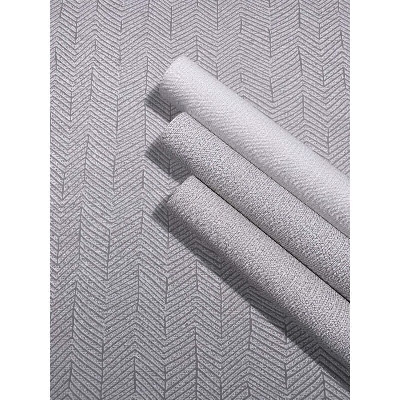 Vliestapete Texturiert Uni Modern in Grau für Wohnzimmer, Schlafzimmer (KG-172910)