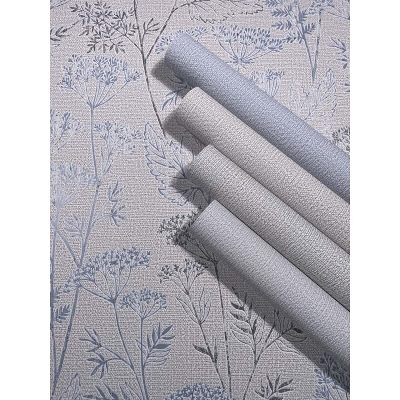 Vliestapete Texturiert Uni Modern in Grau für Wohnzimmer, Schlafzimmer (KG-172911)