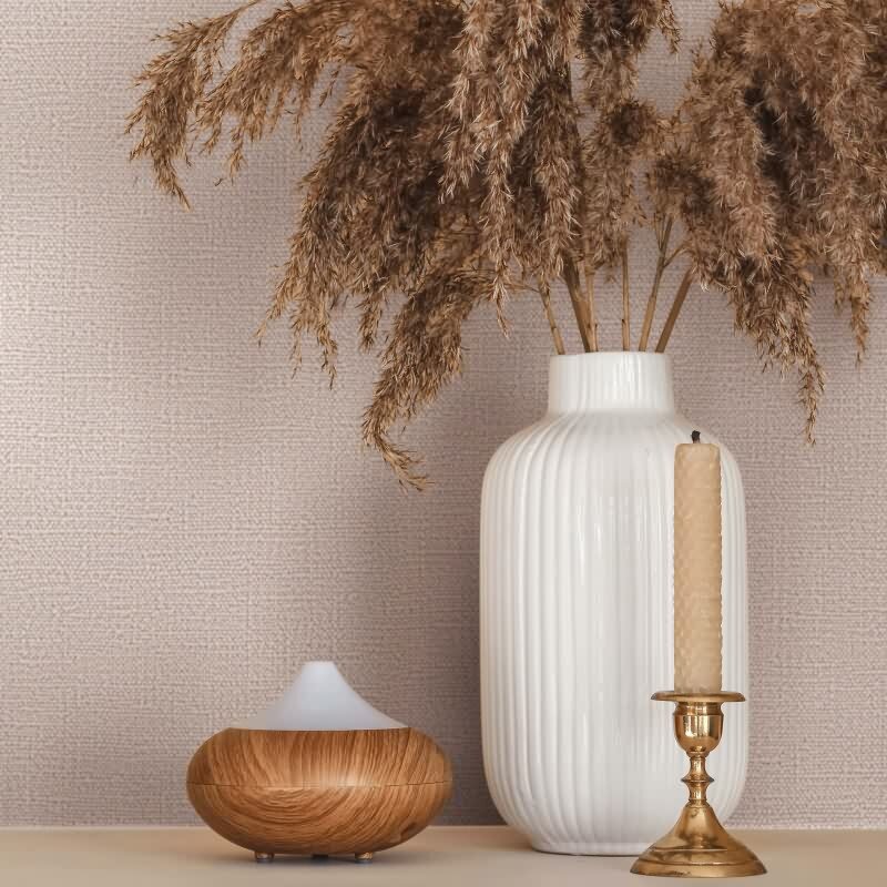 Vliestapete Texturiert Uni Modern in Grau für Wohnzimmer, Schlafzimmer (KG-172912)