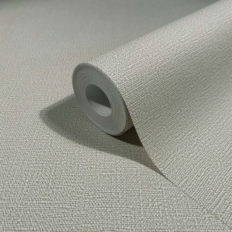 Vliestapete Texturiert Uni Modern in Grau für Wohnzimmer, Schlafzimmer (KG-172913)