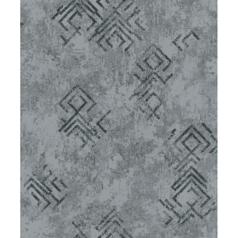 Vliestapete Betonoptik Grafisch Modern in Grau für Wohnzimmer, Schlafzimmer (KG-172921)