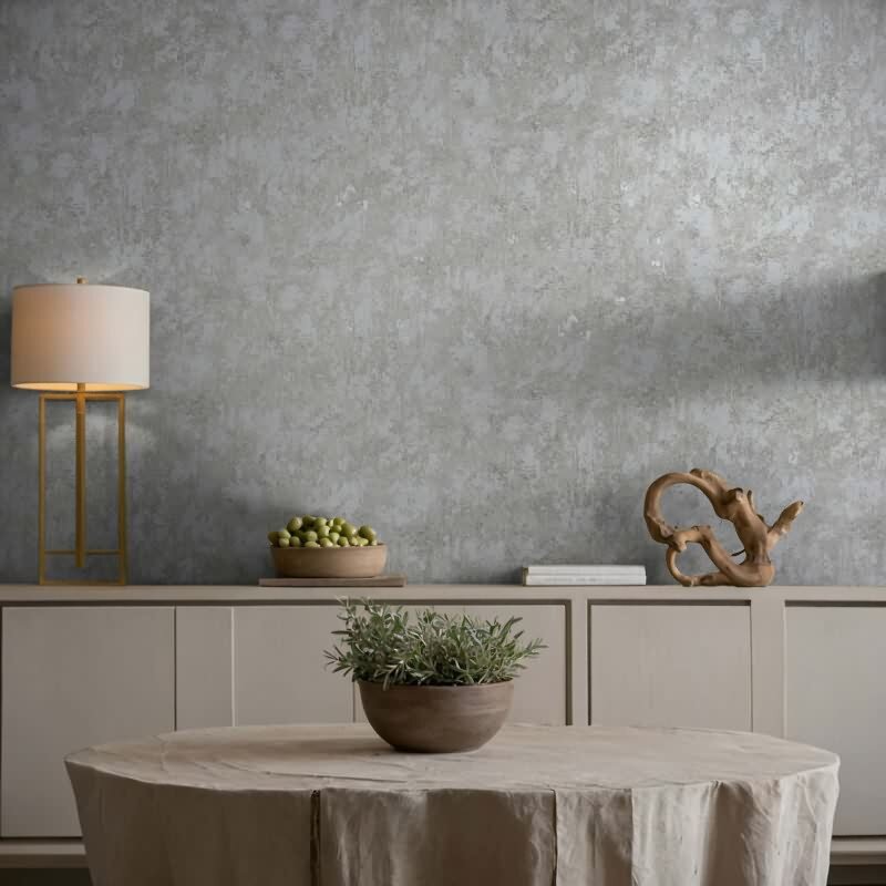 Vliestapete Betonoptik Struktur Modern in Grau für Wohnzimmer, Schlafzimmer (KG-172923)