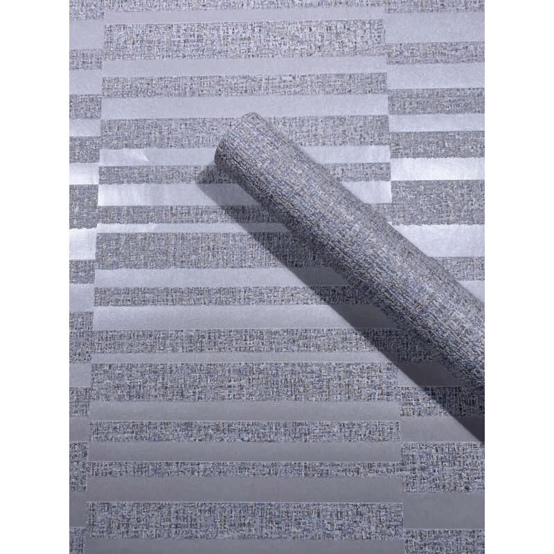 Vliestapete Textiloptik Uni Modern in Blau für Wohnzimmer, Schlafzimmer (KG-172933)