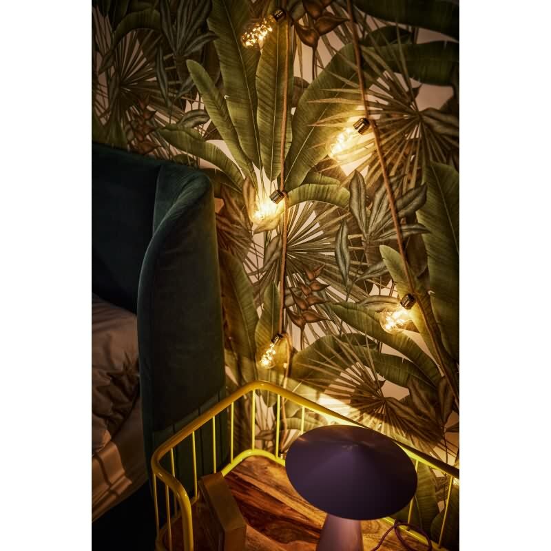 Pflanzen Tapete Grün Naturtöne Beige - Vliestapete mit Dschungelmotiv matt (KG-172936)