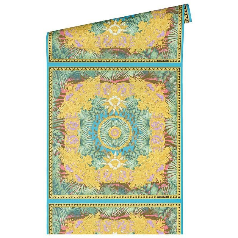 Tapete Bunt, Gold, Kupfer VERSACE Satintapete (1040249)