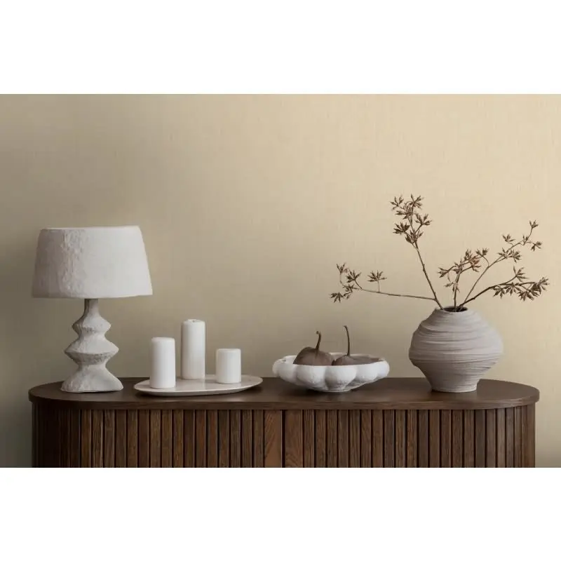 Uni Tapete in Leinen Optik Sandbeige - Strukturierte Vliestapete matt natur (KG-172950)