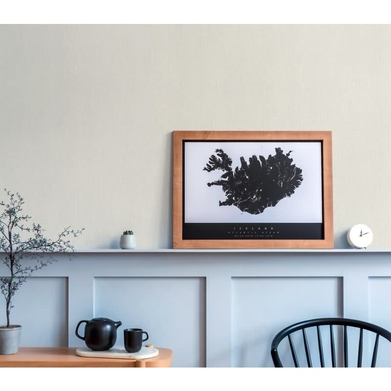 Uni Tapete in Leinen Optik Grau - Strukturierte Vliestapete matt modern (KG-172955)