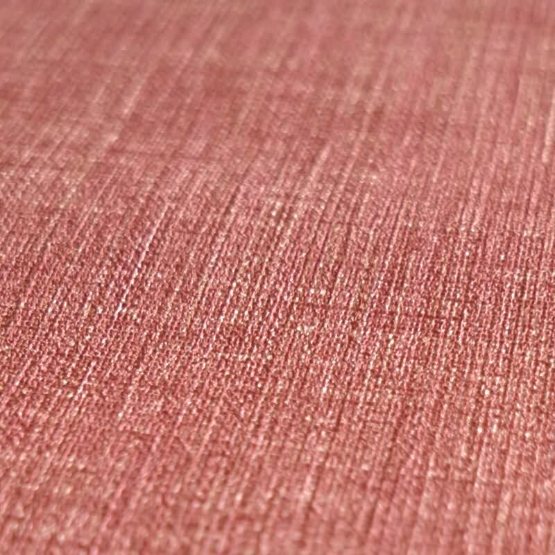 Uni Tapete in Leinen Optik Rot - Strukturierte Vliestapete matt kräftig (KG-172959)