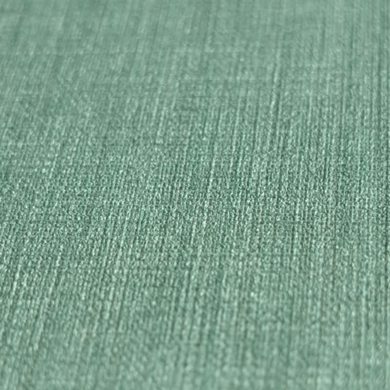 Unitapete in Leinenoptik Türkis - Strukturierte Vliestapete matt frisch (KG-172960)