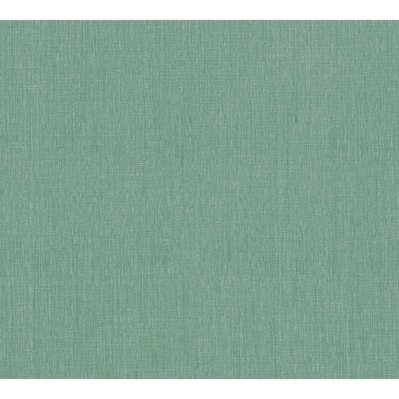 Unitapete in Leinenoptik Türkis - Strukturierte Vliestapete matt frisch (KG-172960)
