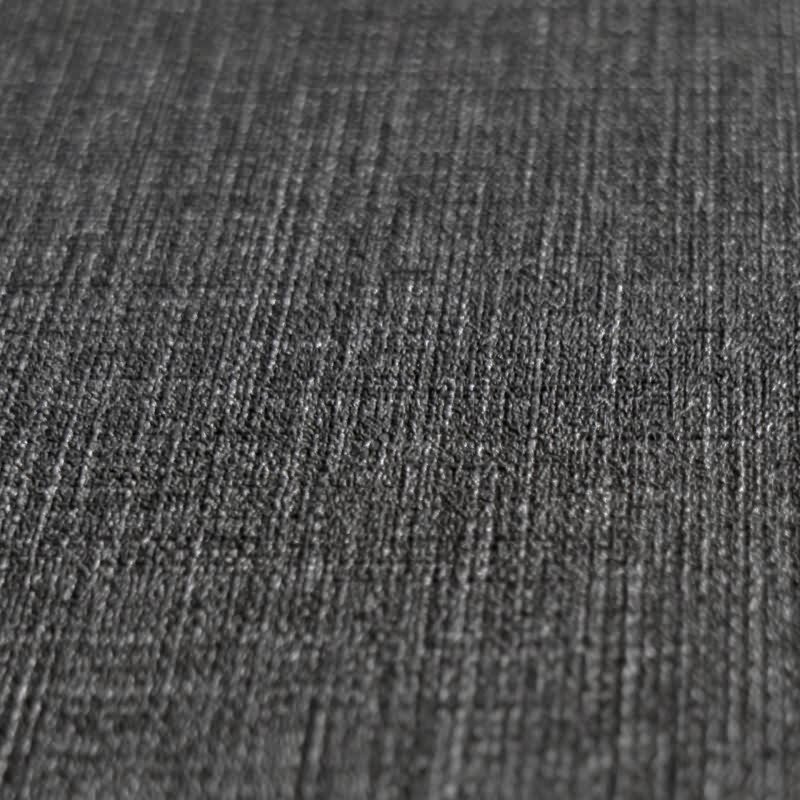 Unitapete in Leinenoptik Schwarz - Strukturierte Vliestapete matt elegant (KG-172961)